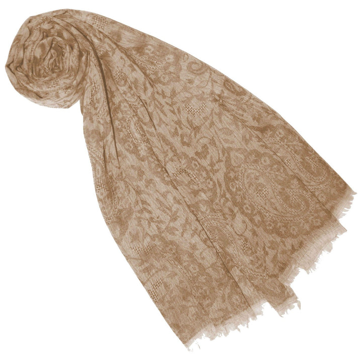 Lorenzo Cana Luxus Damen Pashmina Kaschmirschal 100% Kaschmir jacquard gewebt Paisley Muster Schal S