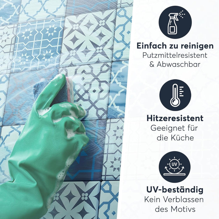 Fliesenmosaik Dekoaufkleber Fliesen - CREATISTO Fliesensticker I Fliesen Klebefolie Folie Sticker Au