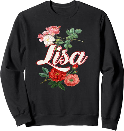 Lisa Name With Flowers Sweatshirt