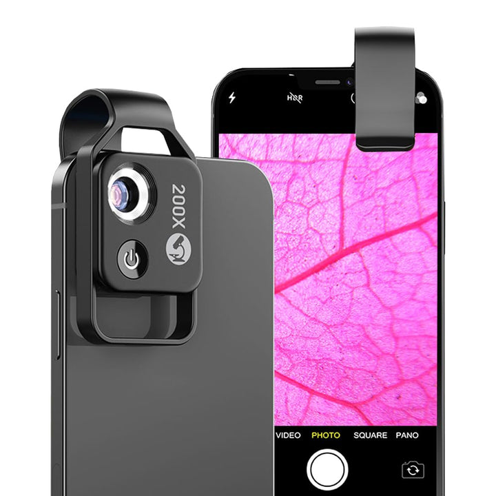 APEXEL 200X Mini-mikroskop für Smartphone,Handy mikroskop für Smartphone,Explore Micworld with Smart