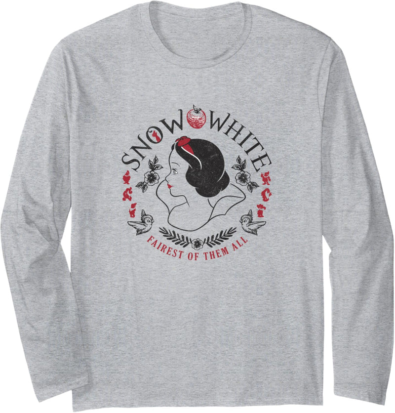 Disney Snow White Fairest Of Them All Profile Langarmshirt