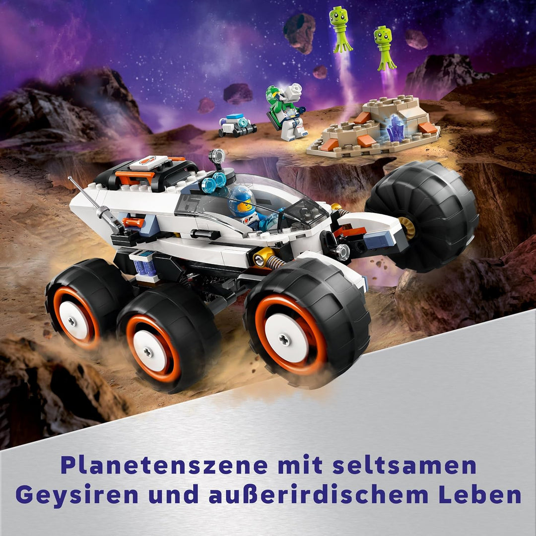 LEGO City Weltraum-Rover mit Ausserirdischen, Auto-Set mit Roboter- und Alien-Spielzeug-Figuren, Geb