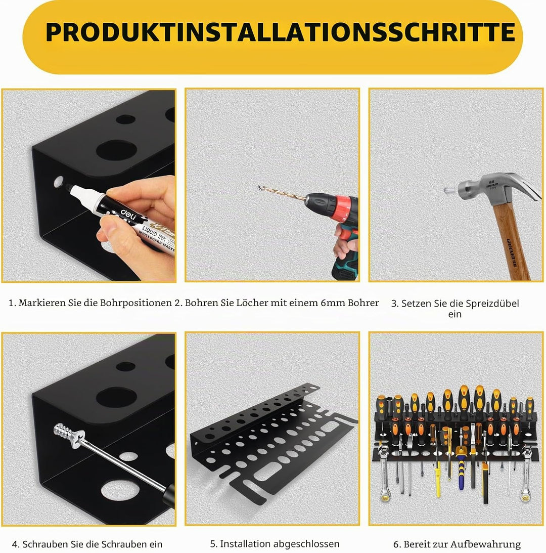 MINGBOLIN 2 Stück 40cm Werkzeug Wandhalterung Werkzeughalter Wand Werkzeug Organizer Wand Zangen Wan