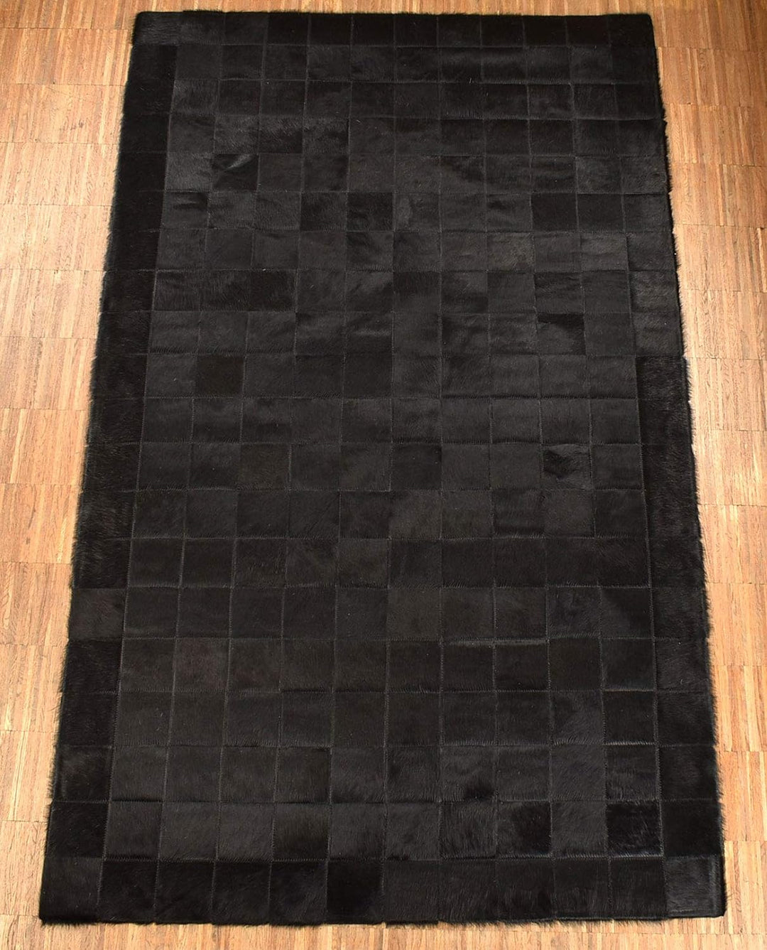 generisch KUHFELL Teppich SCHWARZ Natur Patchwork 100 x 200 cm Fell Teppich