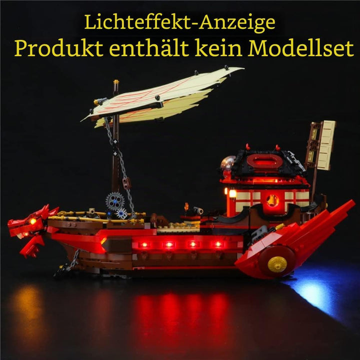 GEAMENT LED Licht-Set Kompatibel mit Lego Ninja-Flugsegler Spielset (Destiny&