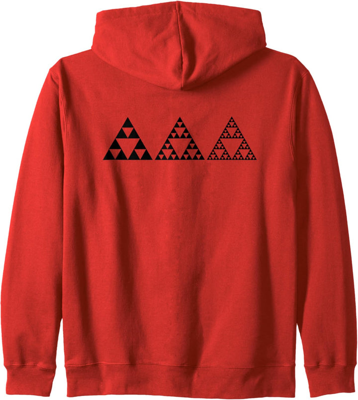 Mathematik Sierpinski Dreieck Fraktale Geometrie Unendlich Kapuzenjacke