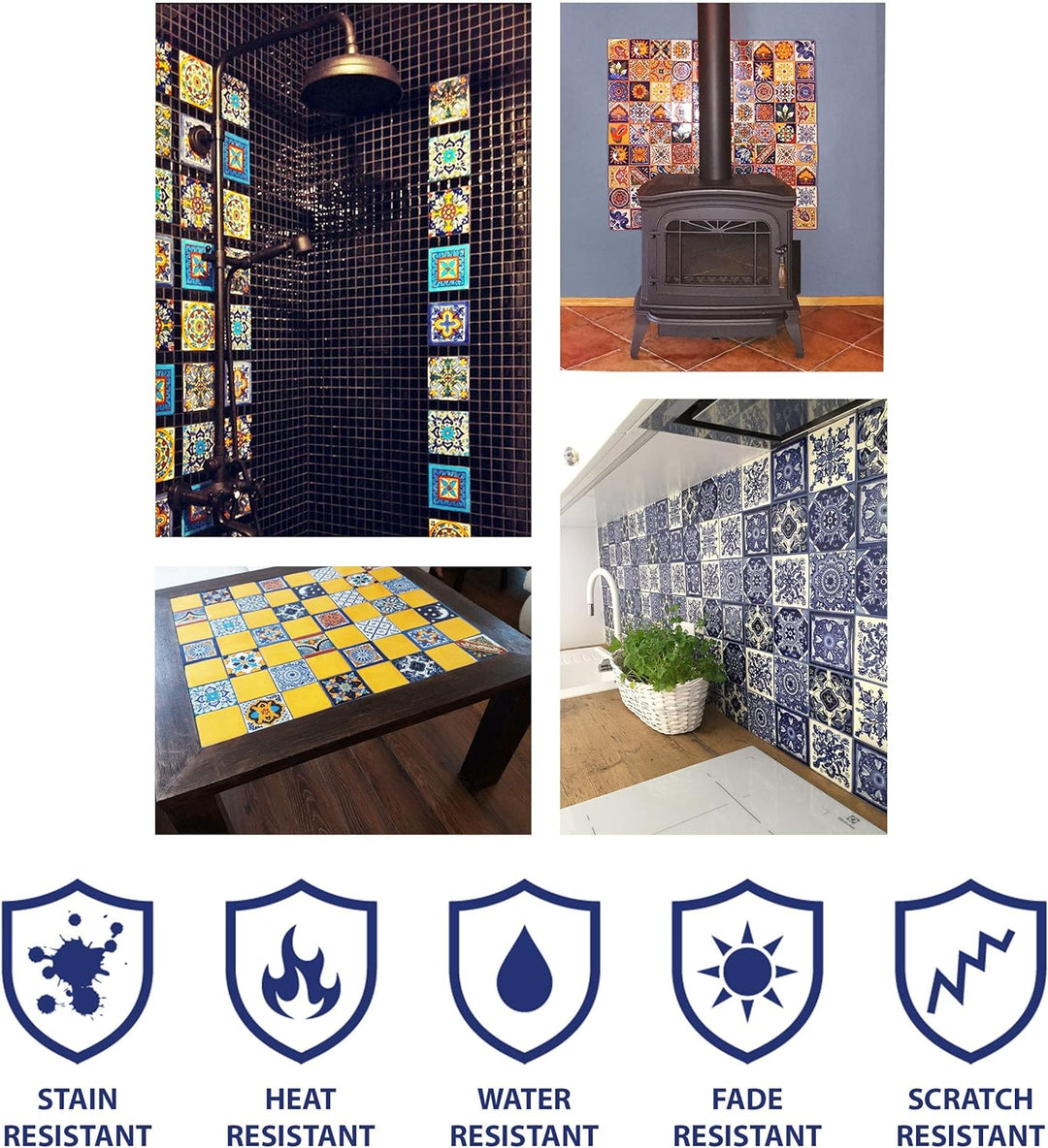 Cerames Mexikanische Keramische Fliesen Ramon - 30 dekorative mexikanische mosaik fliesen für Badezi