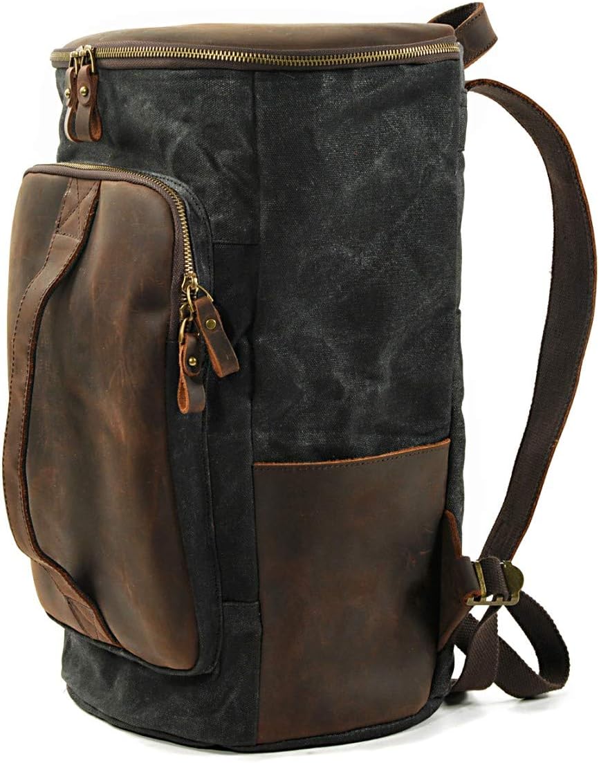 Motorrad Gepäckrolle VG7 Hecktasche Vintage 25Ltr inkl. Spanngurte schwarz