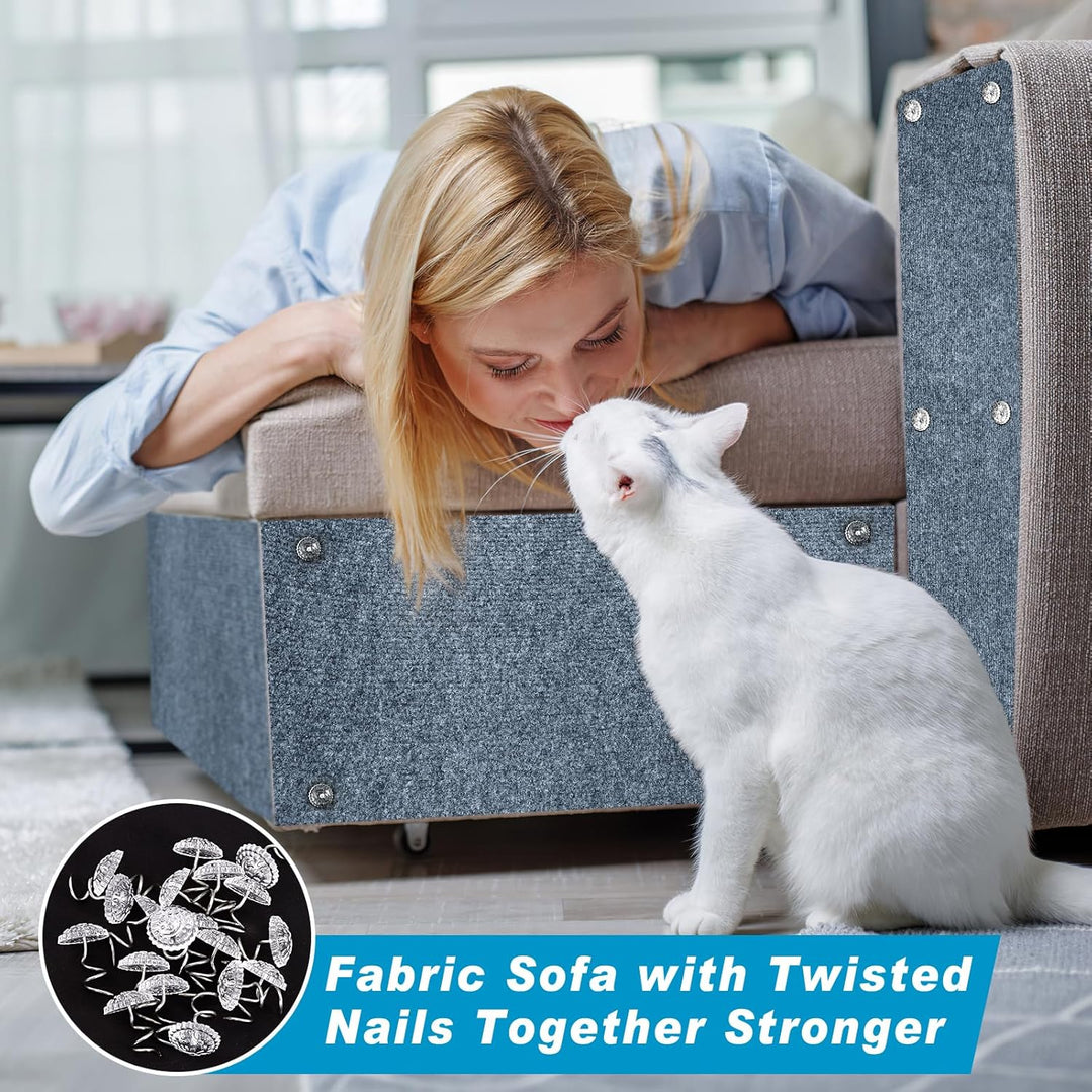 300cm×40cm Kratzmatte Katze Selbstklebend, Kratzschutz Sofa Katze, Trimmbare DIY Katzen Kratzmatte m