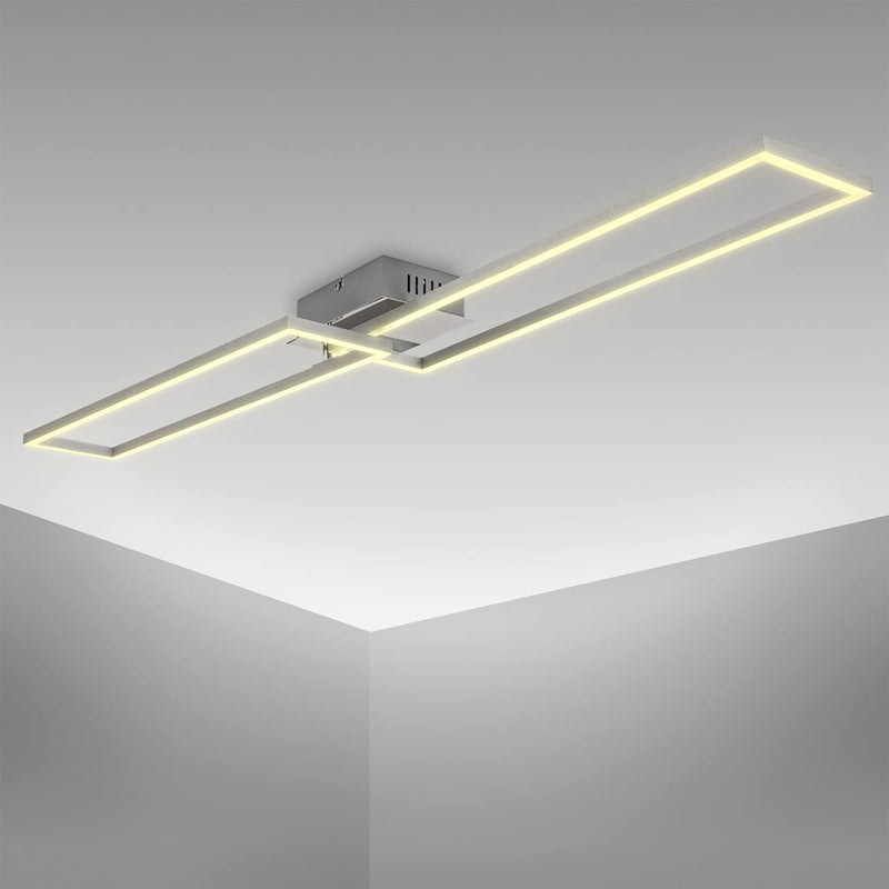 B.K.Licht - LED Deckenlampe schwenkbar, warmweisse Lichtfarbe, 40 Watt, 4000 Lumen, LED Deckenleucht