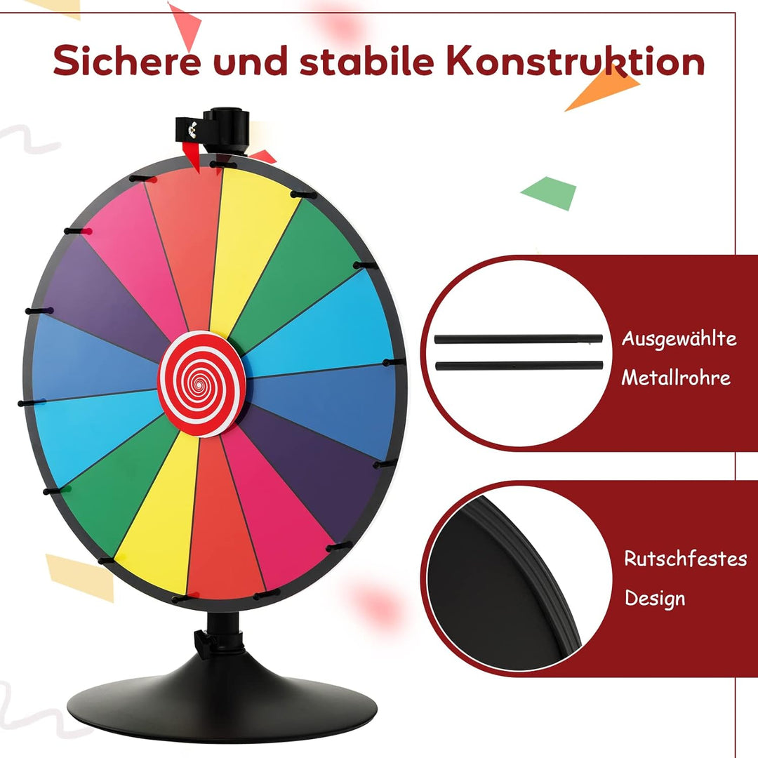COSTWAY Glücksrad, Glücksrad zum Drehen Modell 2, Modell 2