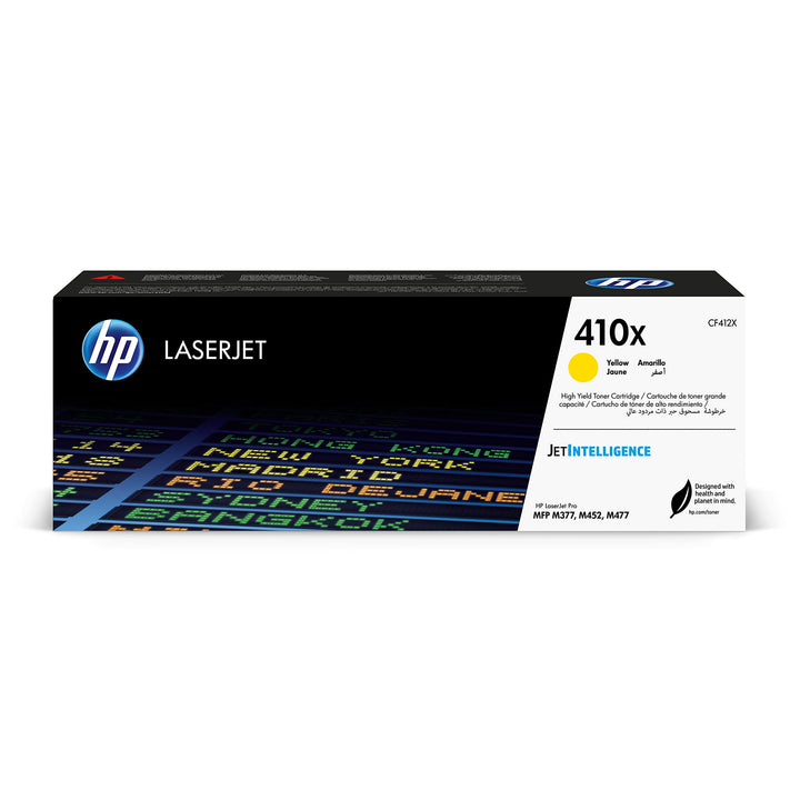 HP 410X (CF412X) Gelb Original Toner mit hoher Reichweite für HP Color Laserjet Pro M452, HP Color L