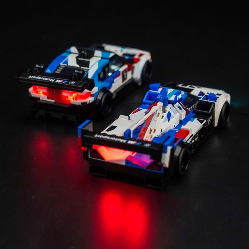 Led Licht Set für Lego Speed Champions BMW M4 GT3 & BMW M Hybrid V8 Rennwagen Auto-Spielzeug (Kein L