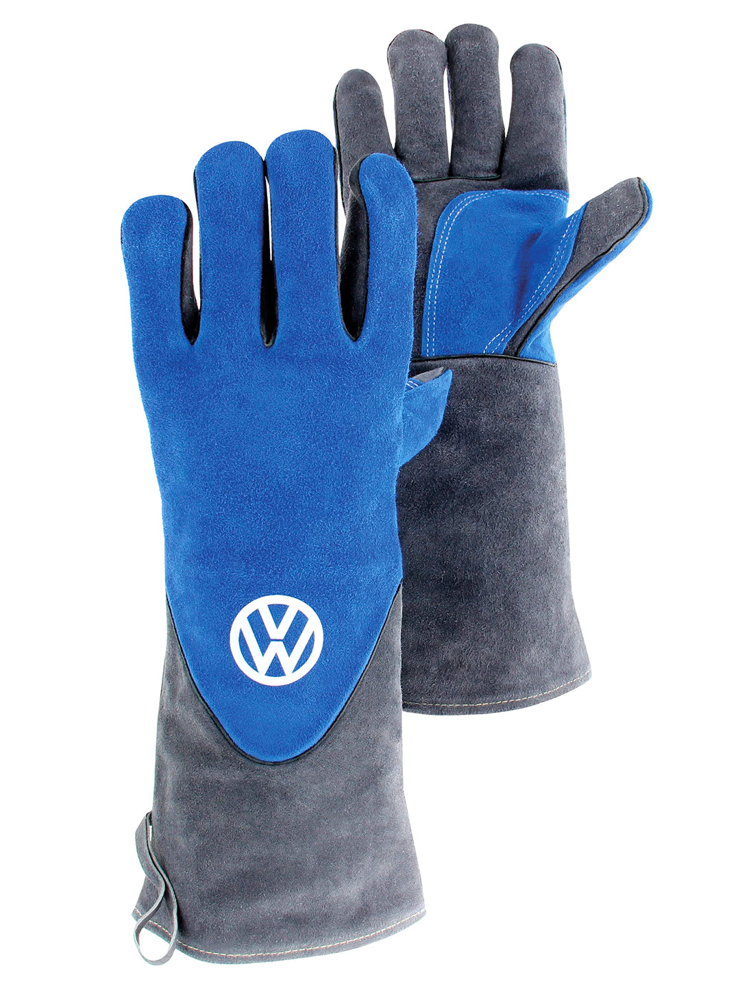 BRISA VW Collection - Volkswagen Grillhandschuhe-Ofen-Back-BBQ-Handschuhe Hitzebeständig T1 Bus (Gra