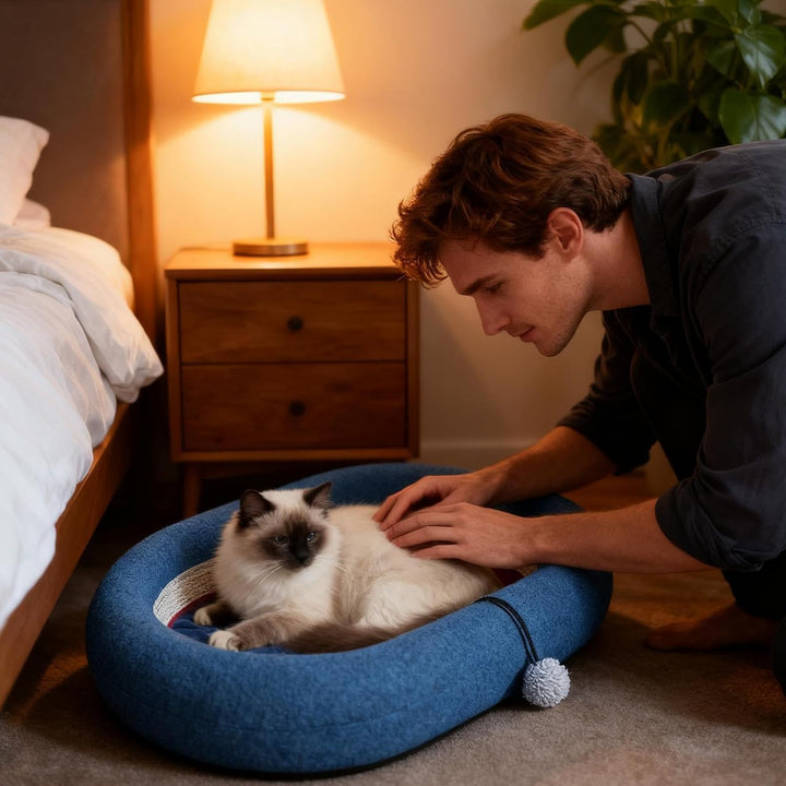 Kratzbrett Für Katzen - Sisal Interaktive Spielzeuge Bett | Runde Katzenkratzmatte Nest,Für Kleine U