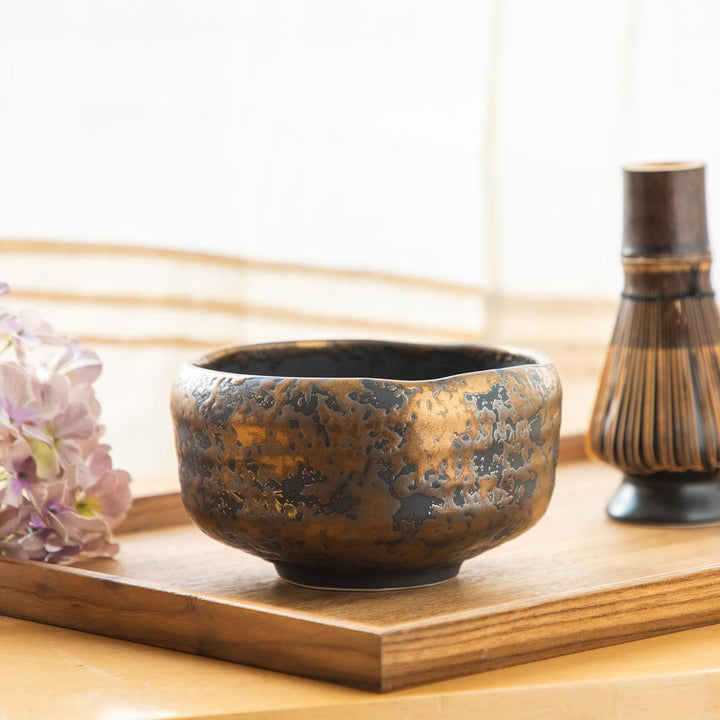 Asayu Japan Matcha-Schale, handgefertigter japanischer Keramik-Chawan aus Gifu, 600 ml, spülmaschine