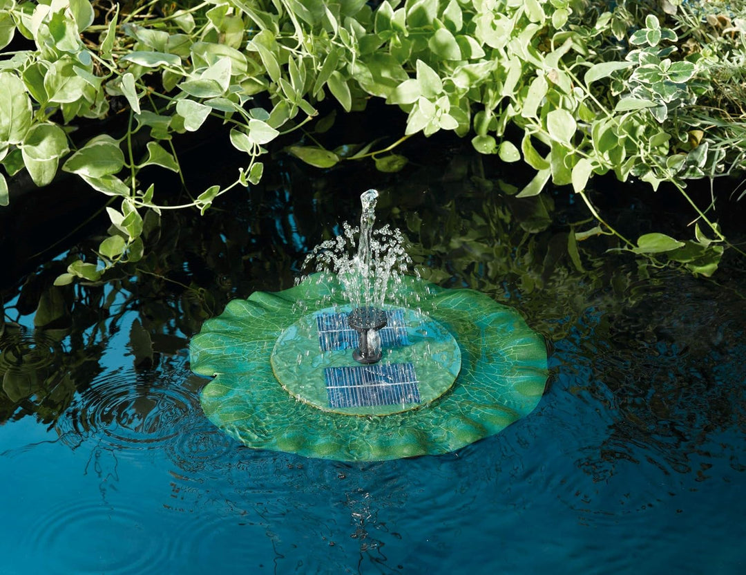 Solarinsel Teichinsel Lilienblatt