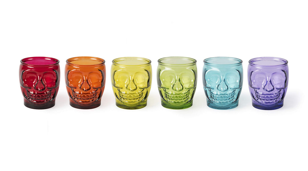 Excelsa Calavera Set mit 6 Gläsern, Glas, Calavera