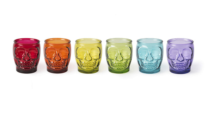 Excelsa Calavera Set mit 6 Gläsern, Glas, Calavera