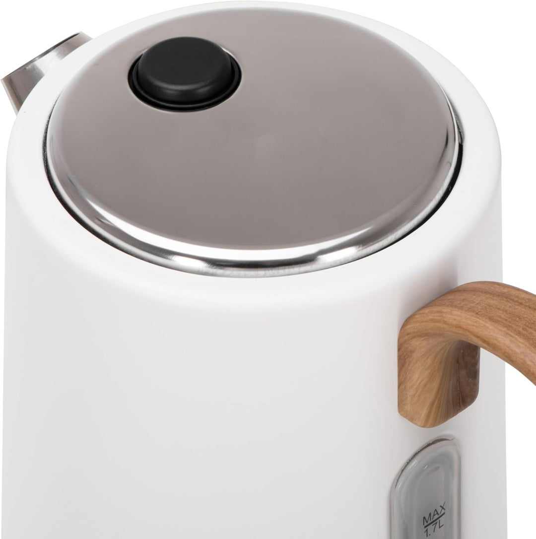 Adler Wasserkocher weiss 1,7 Liter | Sicher & Schnell | STRIX Überhitzungsschutz, Kalkfilter & 2200W