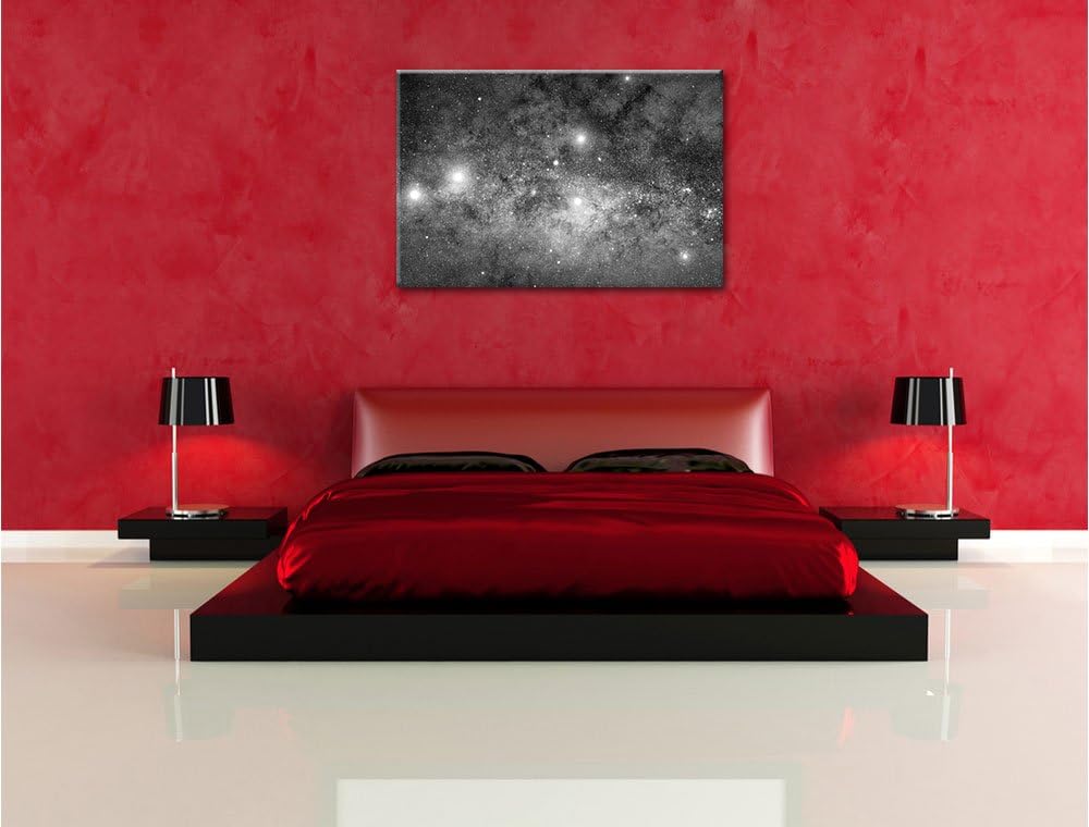 Pixxprint Blick in das Universum als Leinwandbild | Grösse: 100x70 cm | Wandbild | Kunstdruck | fert