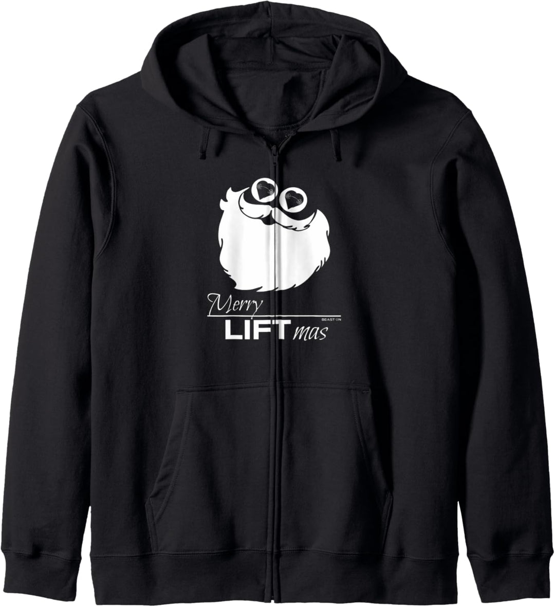 Merry Liftmas Weihnachten Fitness Motivation Gym Sprüche Kapuzenjacke