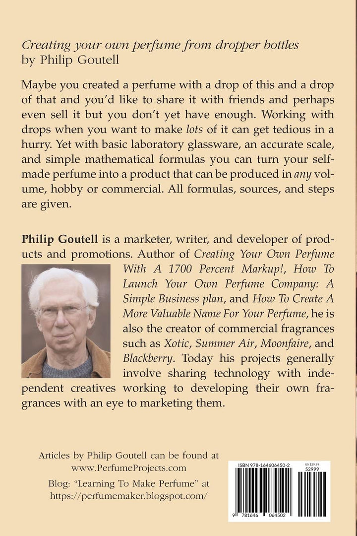 Creating your own perfume from dropper bottles: Methods, mechanics, and mathematics (Lightyears), Ta