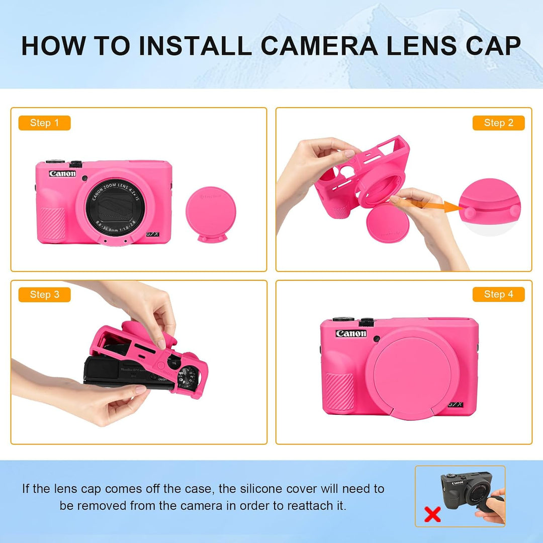 Easy Hood PowerShot G7 X III Kameratasche Silikon hülle für Canon Mark III Digitalkamera Taschen für