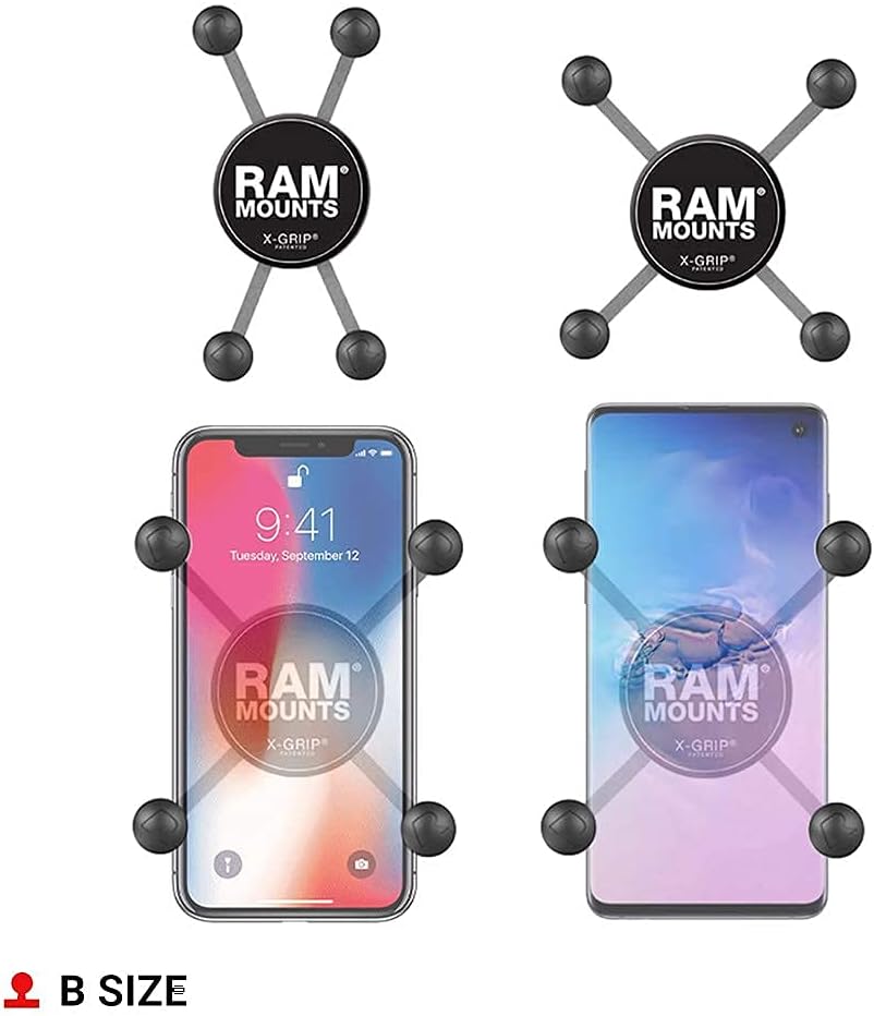 RAM Mounts Universal X-Grip Halteklammer für Smartphones mit 1-Zoll Kugel (RAM-HOL-UN7BU)