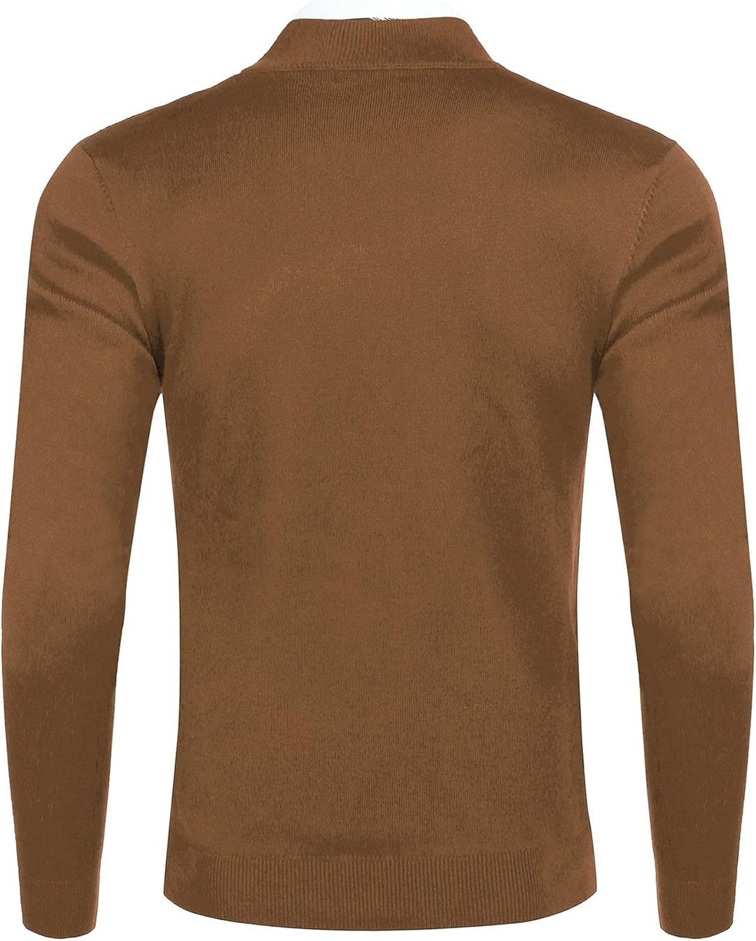 COOFANDY Männer Langarmshirt Knit Unterhemd 1/4 Zipper Sweatshirt Langarm Regular Fit Pullover S Cof