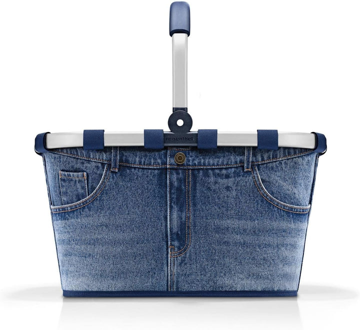 reisenthel carrybag Jeans 2 - Stabiler Einkaufskorb mit viel Stauraum und praktischer Innentasche –