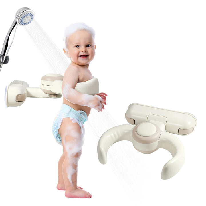 Orzbow Baby Dusche Ständer, Faltbar &amp; Höhenverstellbare Baby Badewanne Stand für 6-36 Monate, Stabil