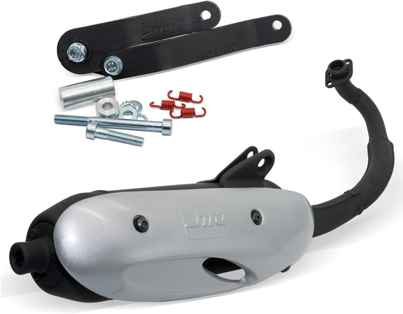 Auspuffanlage LeoVince Komplettanlage SITO, Stahl für Gilera Runner Purejet/Aprilia SR50 Sport ab Bj