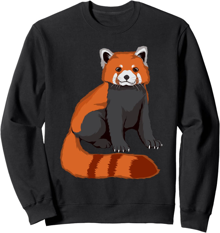 Roter Panda Bild Zeichnung Design Roter Panda Sweatshirt