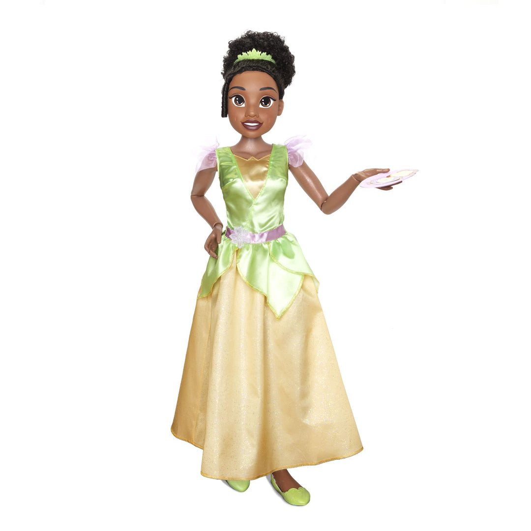 Jakks Pacific Disney Princess Playdate Tiana mit Zubehör 80cm Gelb, Grün, Gelb, Grün