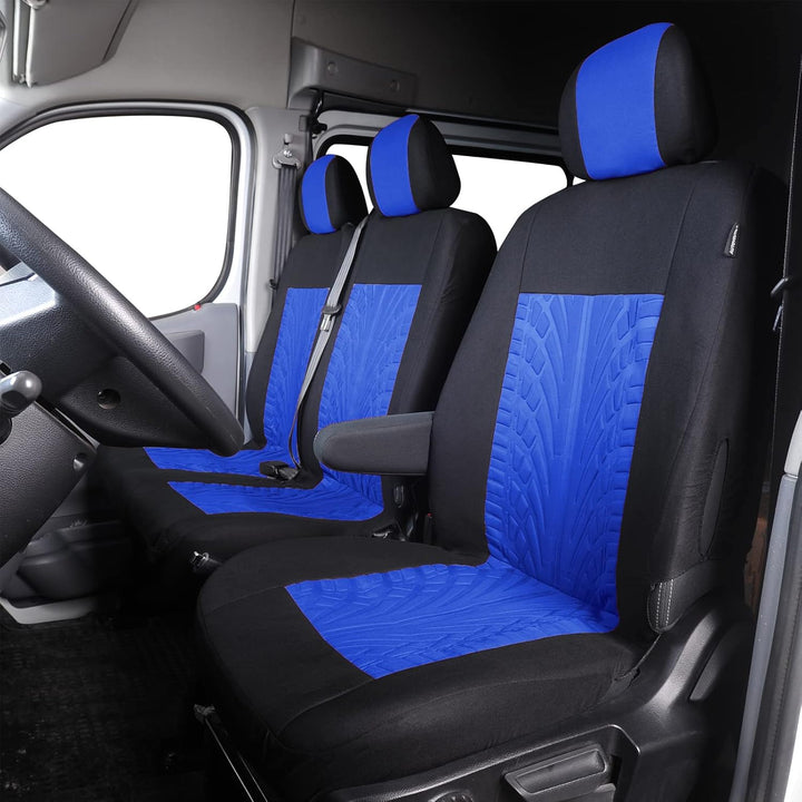 TOYOUN Universal Sitzbezüge Auto für Transporter LKW - Separater Design Sitzunterseitenstauraum zugä