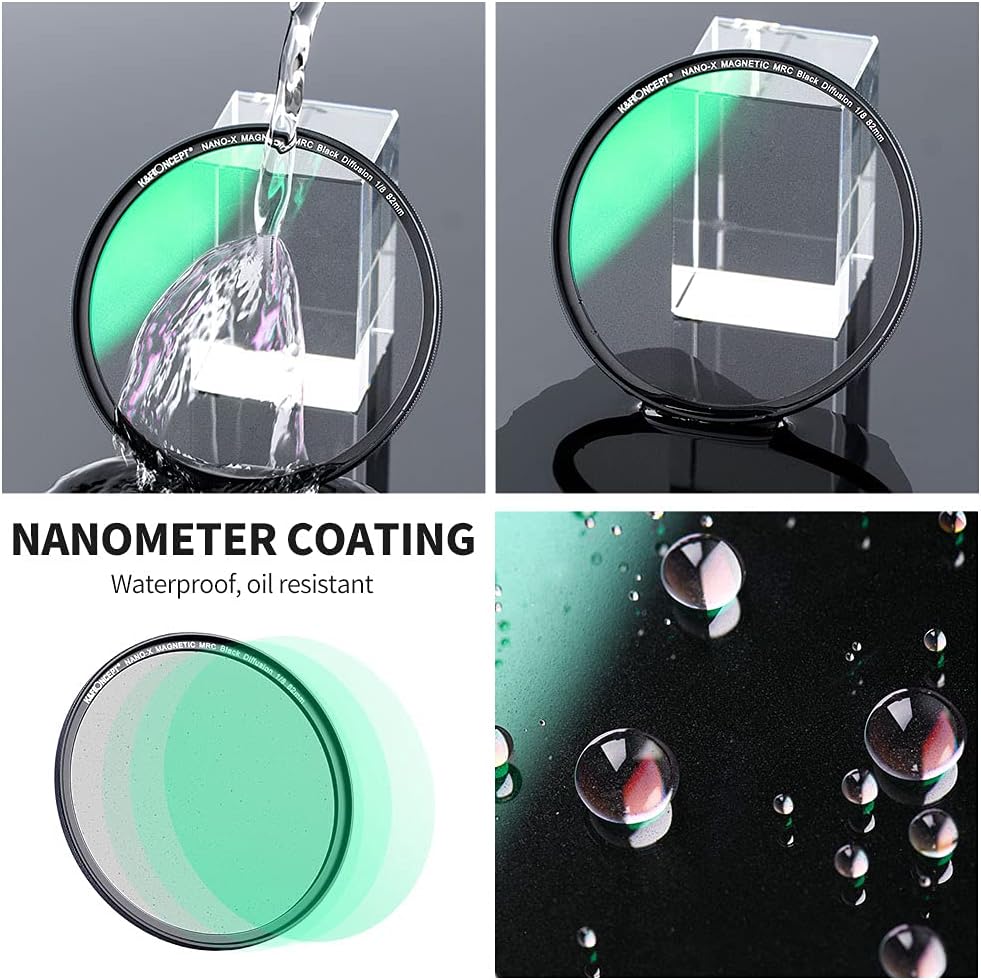 K&F Concept Nano X-Serie Black-Mist 1/8 magnetisch Magnetfilter Black Promist 1/8 Filter Effektfilte