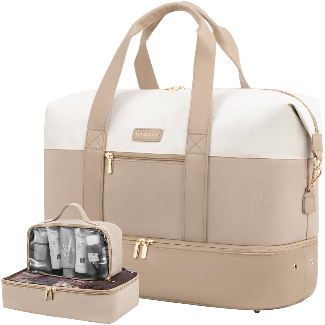 LOVEVOOK Reisetasche Damen Weekender Bag Gross Handgepäck Tasche Sporttasche Kliniktasche Geburt Tra