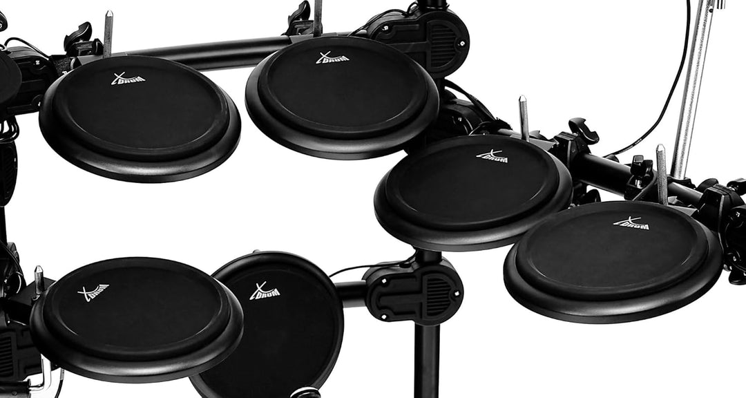 XDrum DD-520 PLUS E-Drum Set (elektronisches Schlagzeug, mit Sticks & Fussmaschine, Kopfhörer-Anschl