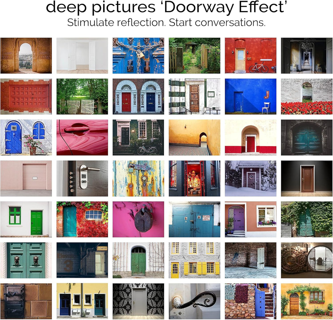 metaFox Coaching Postkarten | Doorway Effect | 52 hochwertige Karten für bedeutsame Gespräche und Be