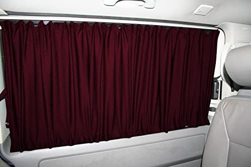 BREMER SITZBEZÜGE Mass Gardinen Vorhänge Sonnenschutz kompatibel mit VW T5 T6 T6.1 Caravelle Langer