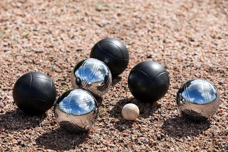 Sunsport 211-2030 - Petanque Set Alsace, Durchmesser 7.3 cm, schwarz - schwarz