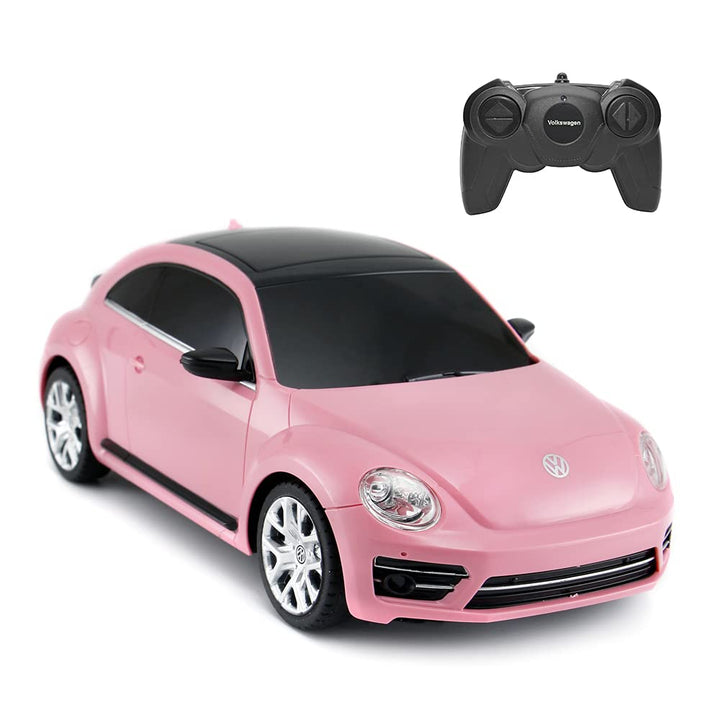 Rastar ferngesteuerter Volkswagen Käfer, Massstab 1:24, Kinder ferngesteuertes Rennauto, rosa Spielz