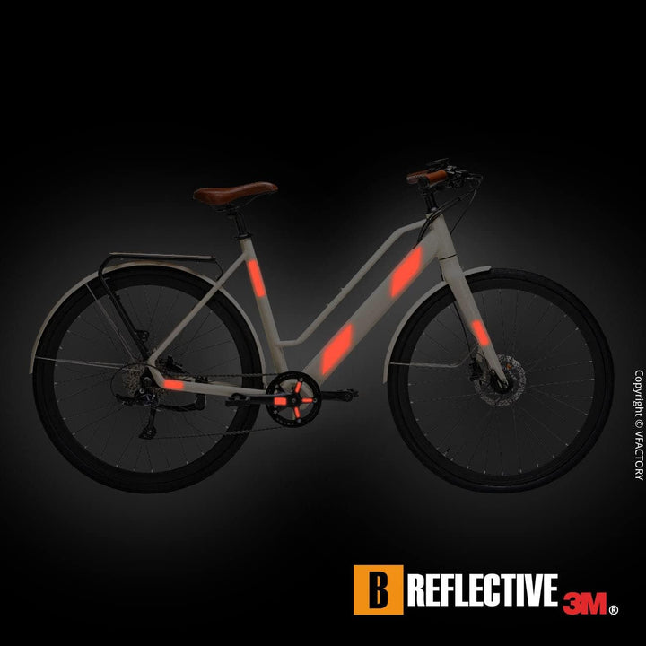 B REFLECTIVE 3M® Colors™, Ausgeschnittene reflektierende Aufkleber, Multi Support: Fahrrad, Roller,