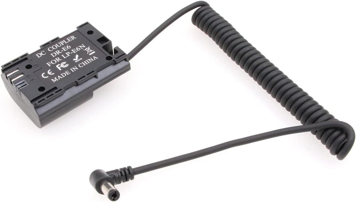 ZBLZGP NP-F970 Batterieplattenhalter Adapter + LP-E6 Dummy Akku Kupplung für Canon Eos 5D Mark II II
