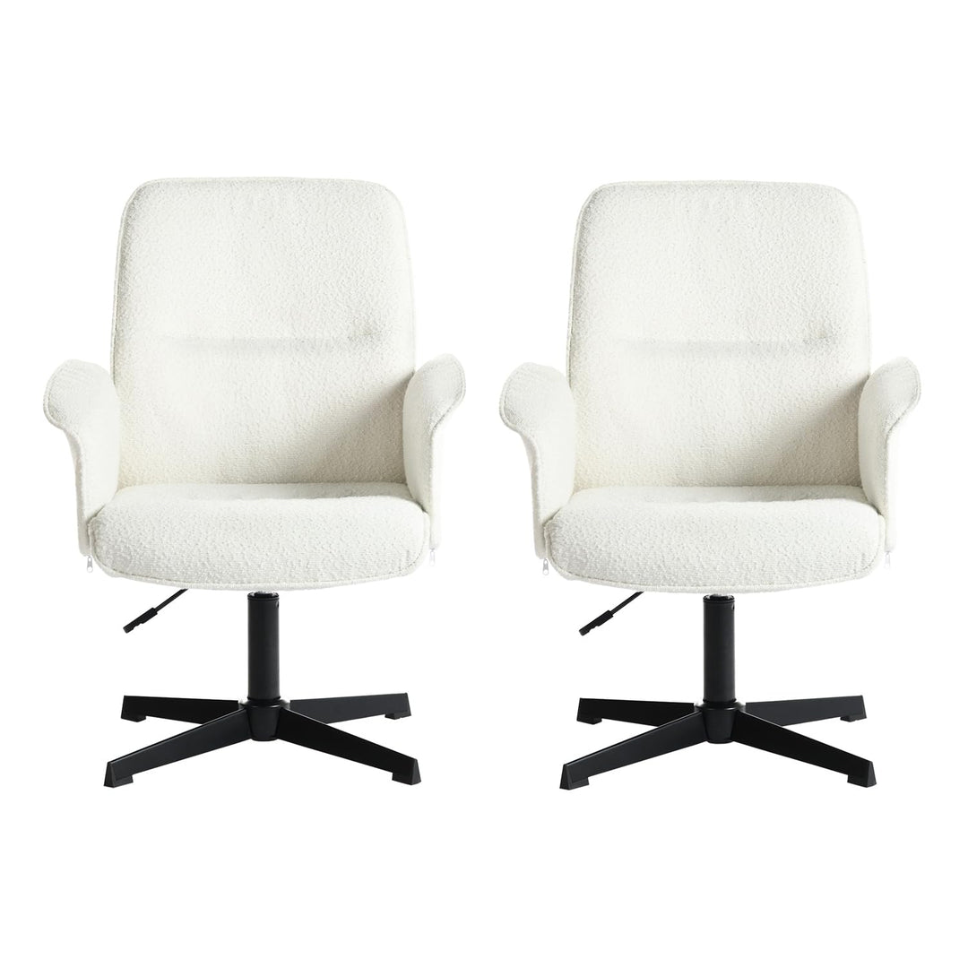 MEUBLE COSY Bürostuhl 2er Ergonomisch Schreibtischstuhl mit höhenverstellbar Armlehnen 360° Drehbar