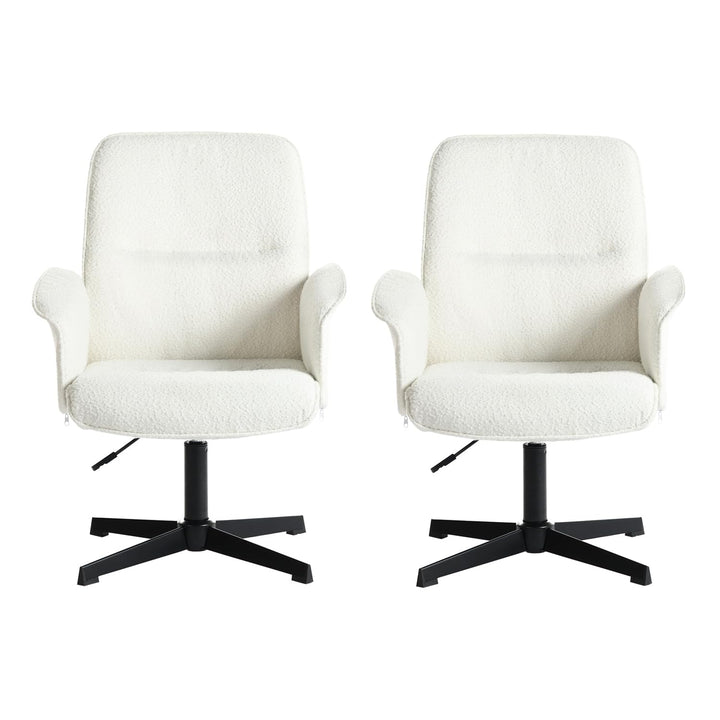 MEUBLE COSY Bürostuhl 2er Ergonomisch Schreibtischstuhl mit höhenverstellbar Armlehnen 360° Drehbar