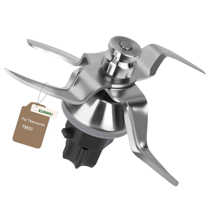 XUNNIU Messer für Vorwerk Thermomix TM31- SUS420 Edelstahlmesser für Thermоmix Messer TM31 - Küchenm