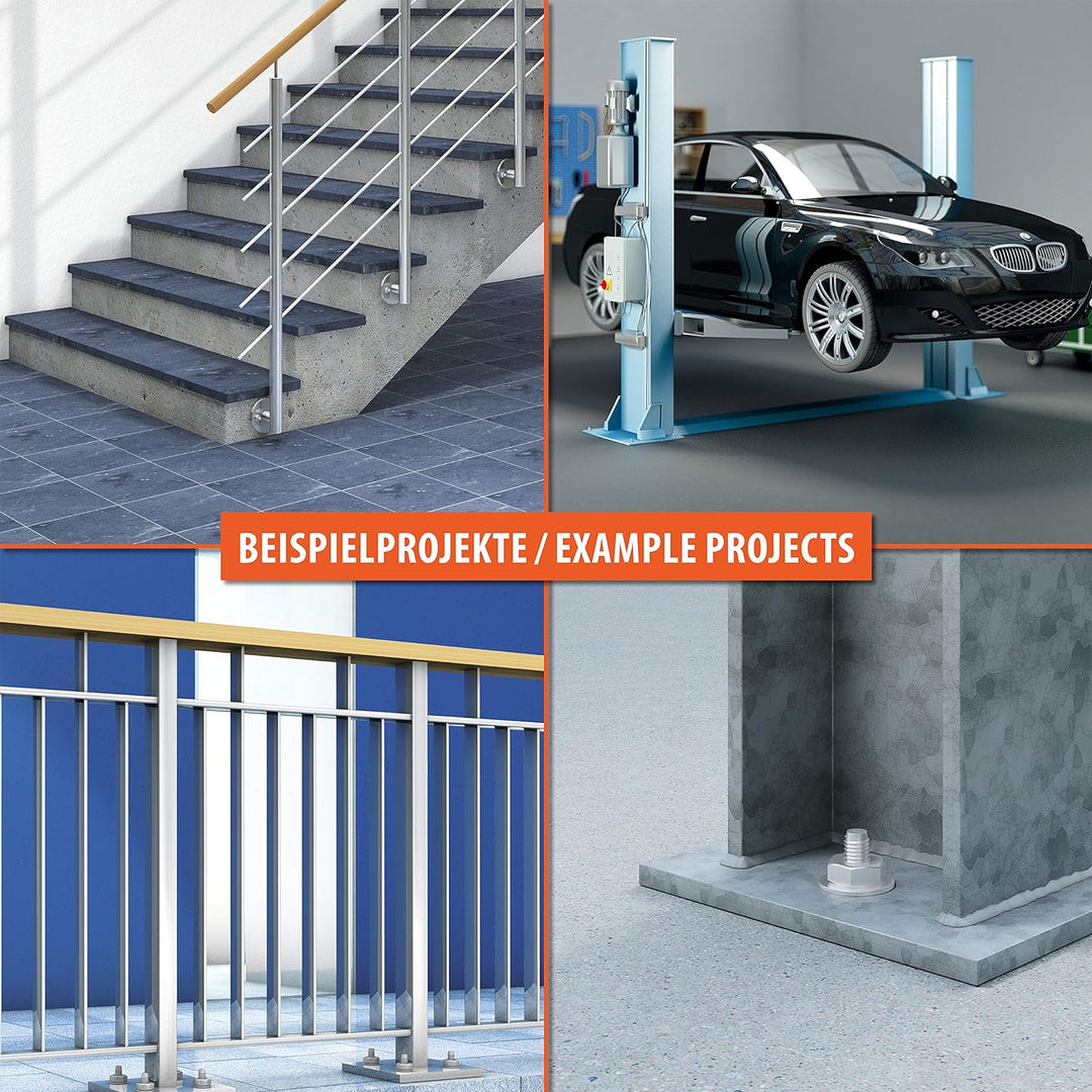 TOX Bolzenanker S-Fix Plus M8 x 130/60+73 mm 50 Stück 04210111 Verzinkt M8 x 130/60+73 mm Für ungeri