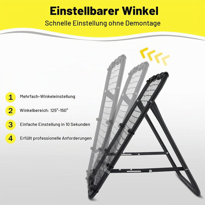 MoKo Rebounder für Fussball, 100 x100 cm Fussball Rebounder Netz, Tragbares Rückprallnetz Fussbälle